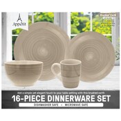 Wholesale - 16 PC DINNERWARE SET, UPC: 041979207526